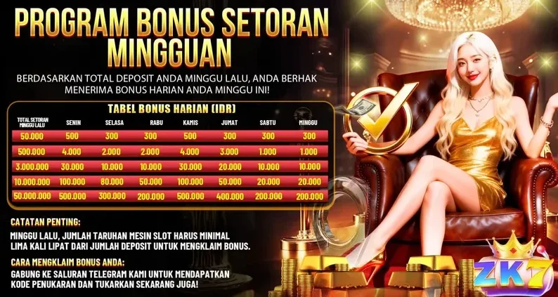 PROGRAM BONUS SETORAN MINGGUAN